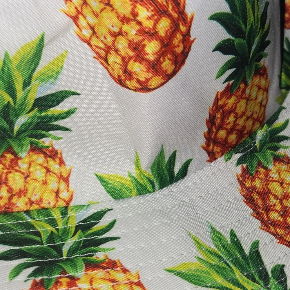 Restocked! NEW! Packable & Reversible Pineapple Bucket hat - Picture 5 of 10